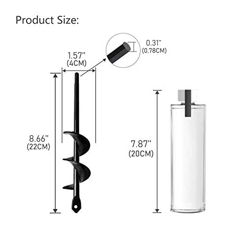 Garden Tools Bulb Planter Auger Drill Bit for Planting 1.57x8.66 Inches