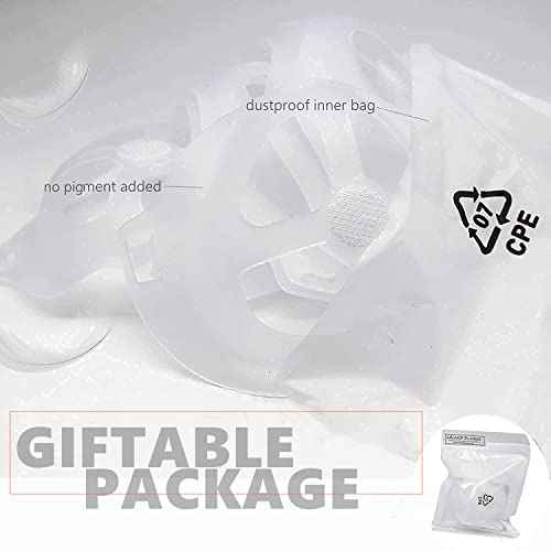 6Pcs Upgraded Mask Bracket Inserts for Cool Better Breathing-Silicone Turtle 3D Face Mask Bracket Insert to Keep Off Face-Mask Inner Support Frame Protect Lipstics-Mask Guards Spacers for Under Mask