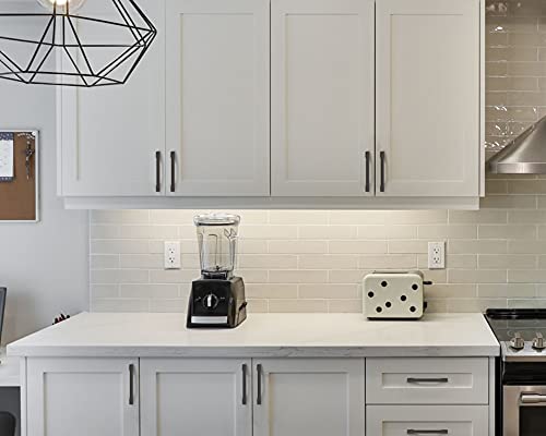 Amerdeco 10 Pack Matte Black 5-Inch Cabinet Pulls with 5" Center Hole