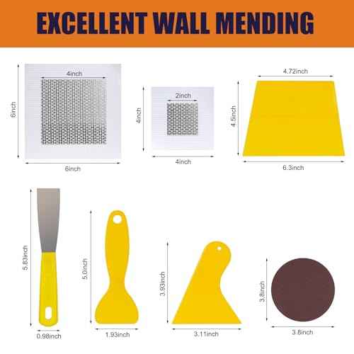 Drywall Repair Kit Drywall Hole Repair Patch Kits Wall Spackle Repair Paste with 8.5OZ White Wall Repair Putty with Scraper, Wall Surface Hole Fill Quick and Easy Solution (1Pack)