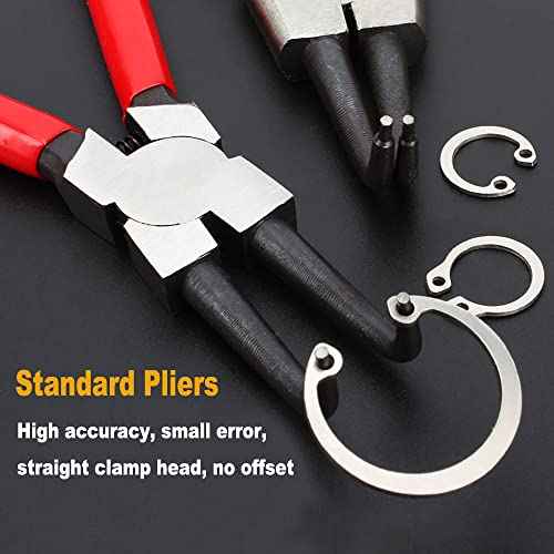 Utoolmart Internal Snap Ring Pliers 7 Inch 90 Degree Bent Retaining Ring Pliers Precision Circlip Pliers