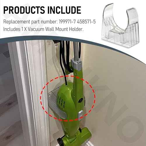 458571-5 199971-7 Vacuum Wall Mount Bracket Compatible with Ma-kita DCL180, DCL181, DCL182, DCL280, CL001G, CL100DW, CL104, XLC02RB1W, XLC02ZW Models, Also for 18V Vacuum Wall Mount Bracket