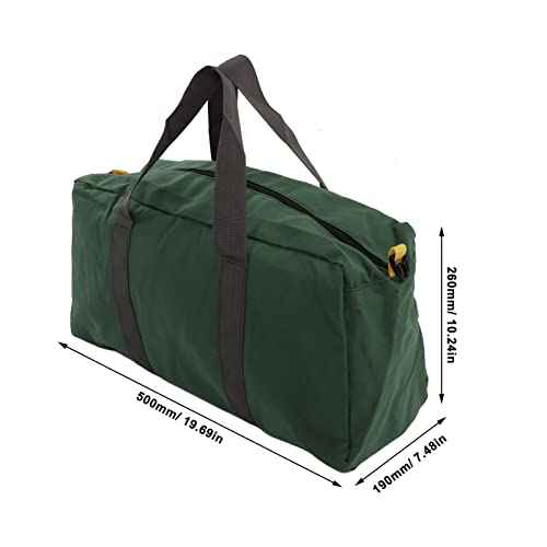 Hand Tool Storage Carry Tote, Heavy Duty Large Capacity Wide Mouth Portable for Carpentry Electrician (20in / 50.8cm)