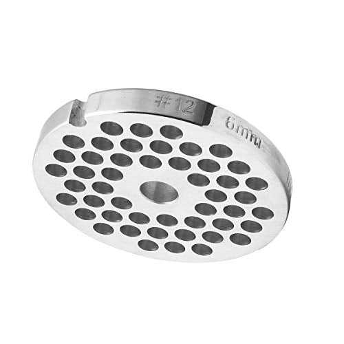 iVict 2.75" 69mm 6/25 Hole Stainless Steel Meat Grinder Plate & Blades