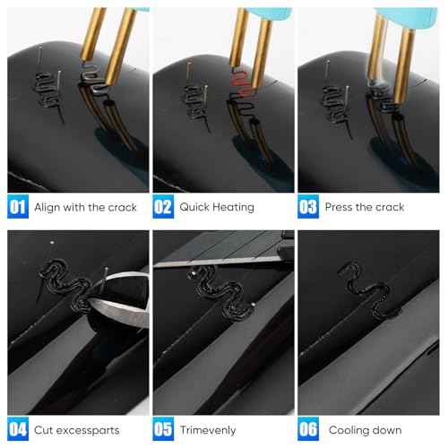 SHALL Plastic Welder, Cordless Plastic Welding Kit with 200 Staplers, USB Rechargeable Plastic Welder Kit with Portable Storage Bag for Bumper Repair, DIY Projects and other Plastic Repairs