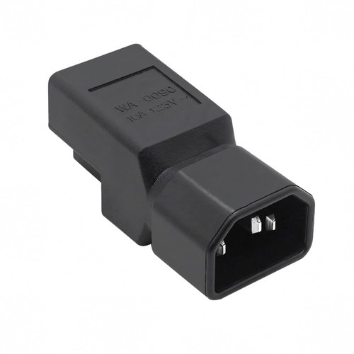 C14 to NEMA 5-15R Adapter 2 Pack, IEC320 C14 Male to NEMA 5-15R Female Power Plug Converter for PDU, UPS, Server, 10A 125V