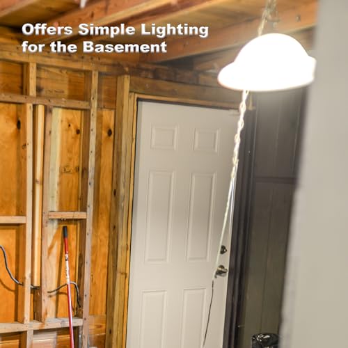 White 20FT Pendant Light Cord Kit with On/Off Switch, E26/E27 Socket, UL Approved, 2 Pack