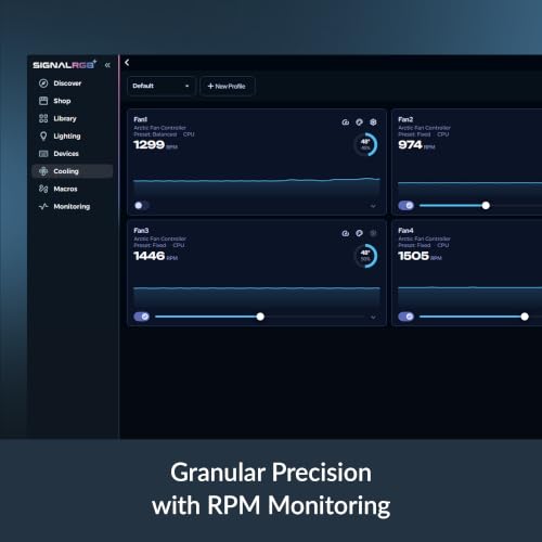 ARCTIC 10-Port Fan Controller with PWM, Linux & Windows Support, 2A Per Port