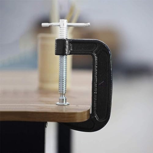 4 Inch C-Clamp Set, Heavy Duty Steel C Clamp Industrial Strength C Clamps for Woodworking, Welding, and Building (1PC)