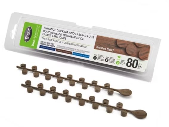 Trex Enhance Toasted Sand Decking Plugs 80 Count Seamless Fastener Cover