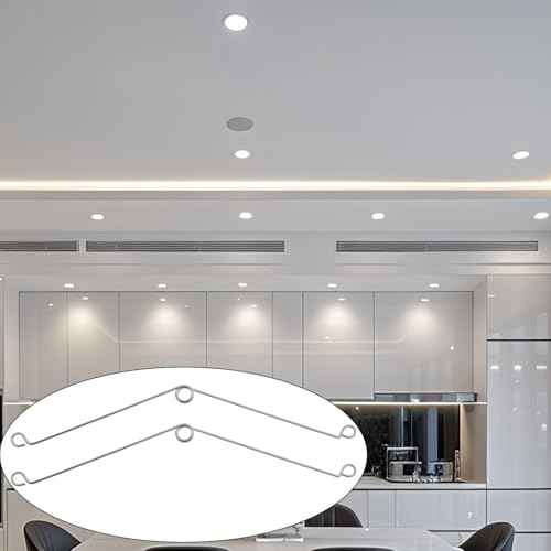 10pcs Metal Recessed Lighting Spring Clips, Silver Torsion Spring Clip, Bathroom Exhaust Fan Ceiling Fan Can Spring Clip, Recessed Lighting Trim Accessories Spring Clips for Recessed Light Cover
