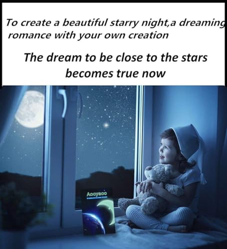 Green Glow in The Dark Star Wall Stickers 452pcs Kids Bedroom Ceiling Decor