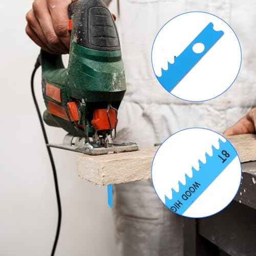 U-Shank Jig Saw Blade Set, 14 PCS Jigsaw Blades with Storage Case for Wood Plastic Metal Cutting Jigsaw Blades Set Fit Vast Majority U Shank Jigsaws(6T 8T 10T 14T 18T 24T 32T)