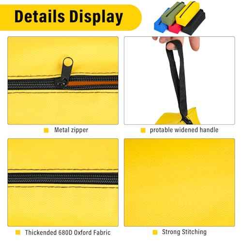 3/5 pack small Tool Organizer bags zipper canvas Pouch screwdriver pencil storage pouches Pockets