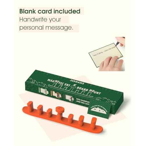 Magnetic Ski Holder for Side of Car ? Rig Strips Magnetic Snowboard Mount ? Prevent Ski and Snowboard from Tipping Over ? Protects Vehicle from Scratches - Snowboard Accessories(Orange)