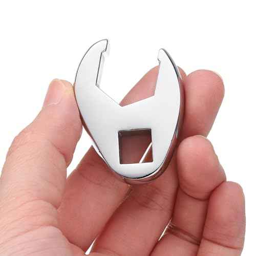 HARFINGTON Drive Crowfoot Wrench 3/8" Drive 5/8" SAE Fractional Crowfoot Flare Nut Wrench 40Cr Chrome Plated Open End Crowfoot Wrench for Mechanics Automotive Repair Work