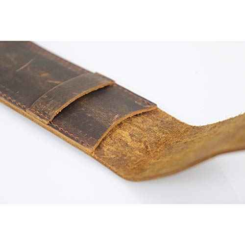 Leather Pocket Knife Sheath, Folding Knife Storage Case, Small Knife Pouch Holder, Waterproof Knife Cover, Knife Drawer Pocket Organizer (HGJ311) (Brown)