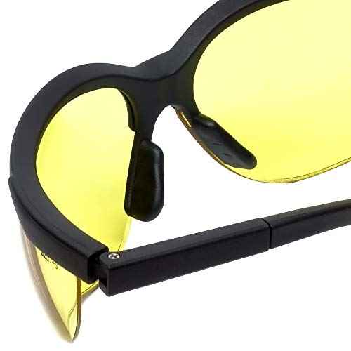 UV Protection Adjustable Safety Glasses with Yellow Tint, 7821