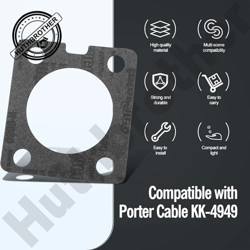 D30139 Air Compressor Graphite Gasket Kit Compatible With Craftsman DeVilbiss Porter Cable Compressors 919153160 919167244 D28760 N291819 KK-4949