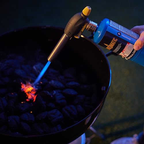 Bernzomatic QuickFire Outdoor Torch, High Output, Wind-Resistant Propane Hand Torch for Lighting Campfires, Grills, Smokers, Fire Pits, and other Outdoor Gatherings (WT3301)