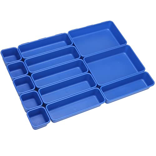 KeFanta 42-Piece Tool Box Organizer Tray Dividers in Blue – Rolling Cabi/Chest