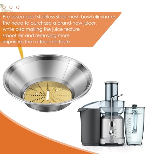 Titanium-Coated Juicer Mesh Filter Basket for Breville JE98XL/BJE200XL/BJE510XL/BJE820XL