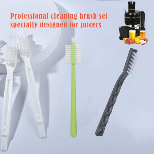 Mazentrix 3-Pack Juicer Cleaning Brushes for Omega & VRT Juicers – Multi-Size Soft Bristles