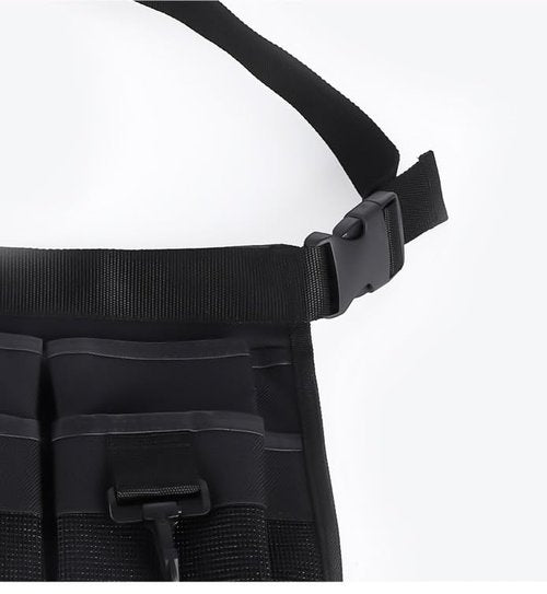 Gardening Tool Waist Bag Belt, Adjustable Garden Canvas Waist Bag with 7 Pockets of Different Sizes and Depth for Holding Gardening Tools and Home Decoration Tools