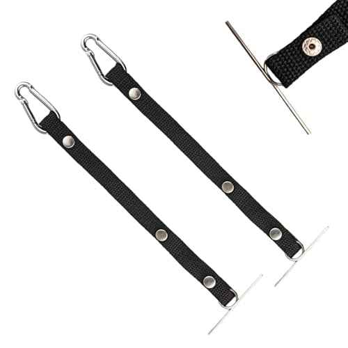 4pcs Tape Thong for Tool Belts, Electrical Tape Holder, Black Polyester Electrical Chain Strap