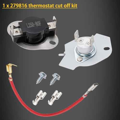 Dryer Heating Element Kit Compatible With Whirlpool WED5620HW2 WED6620HC0 WED6620HC1 WED6620HC2 WED5800BW0 WED6120HW1 WED6620HW1 WED6620HW0 WED5700XW0 WED6120HW0 WED5610XW1 WED5600XW0