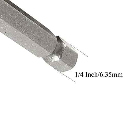 XMHF1/4- Inch Hex Shank Torx T40 S2 Steel Security Screwdriver Bit 50mm Long 10Pcs