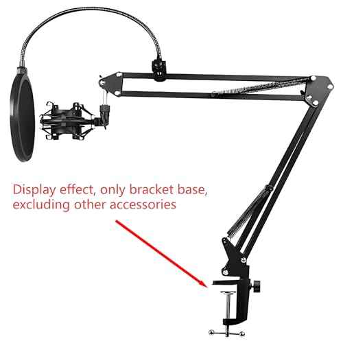Universal C-Clamp Lamp Holder Desk Mount Clamp Base for Swing Arm Lights, DIY Lighting, Monitors, Workbenches