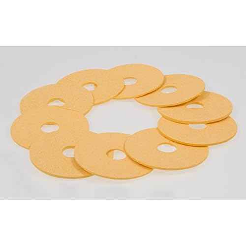 Metcal AC-YS4 Soldering Sponge for MX and MFR Round work stand, Yellow (Pack of 10)