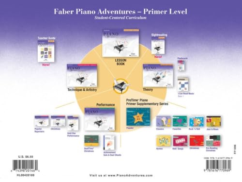 Faber Piano Adventures Primer Level Technique & Artistry Book for Early Piano Learning