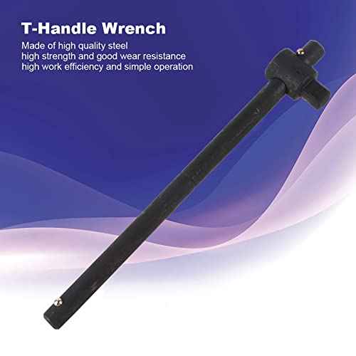 1/2" T-Handle Sliding Wrench Breaker Bar, 9.84 Inch Heavy Duty Steel Drive Socket Hand Tool, Gifts for Men & Dad