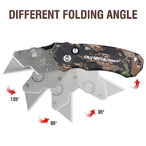 Knife Folding Camo Utility Green