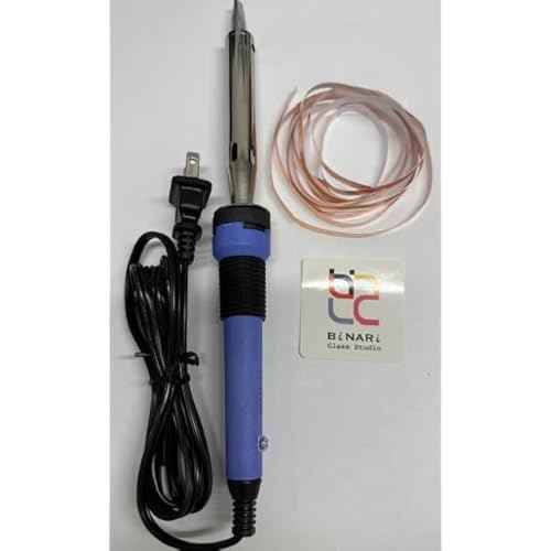 BiNARi Glass Studio 100W Soldering Iron - Compact, Chisel Tip, 1000F, Corded Electric