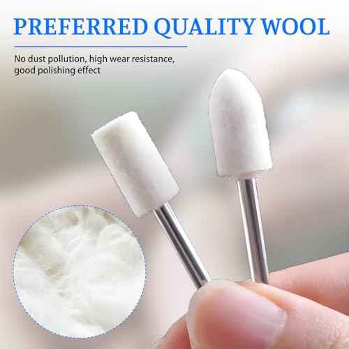 100pcs Wheel polishing kit for dremel,With1/8 Shank for dremel Buffing Wheels,Suitable for polishing Smooth Surfaces Such as Cultural relics, Jewelry, and Aluminum
