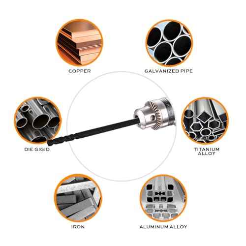 1/16 Inch x 6 Inch Aircraft Drill Bit (Professional Grade 6 Pack) Extra Long Black Oxide Cobalt Extension Bit - Perfect for Drilling into Sheet Metal, Stainless, Aluminum, Wood, & Copper