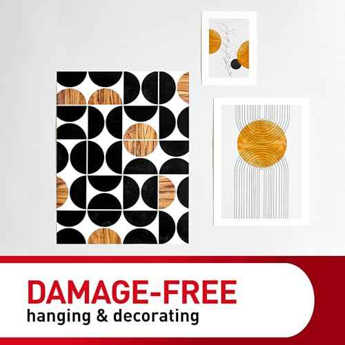 Command Poster Strips, 64 Command Strips Damage-Free Hanging Poster Hangers, No Tools Great for Home, Room, Wall, and Office Decor, White Adhesive