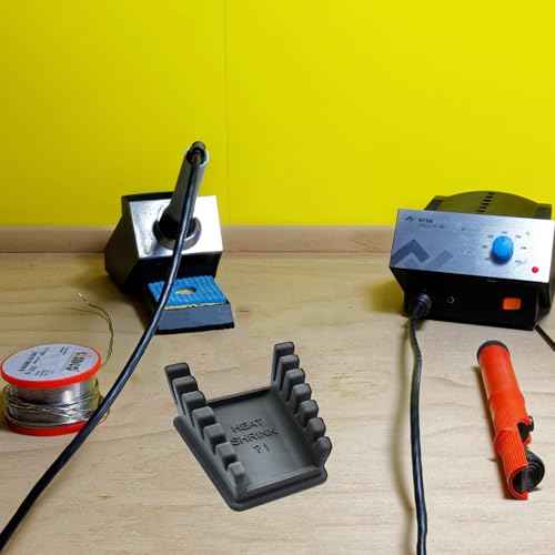 Upgraded Silicone Soldering Stand, Helping Hands Soldering Station, Soldering Wire Holder with 6 Slots - Third Hand Soldering Iron Stand for 32AWG to 12AWG Wires(Only Stand), Dark Grey, 1 Pcs