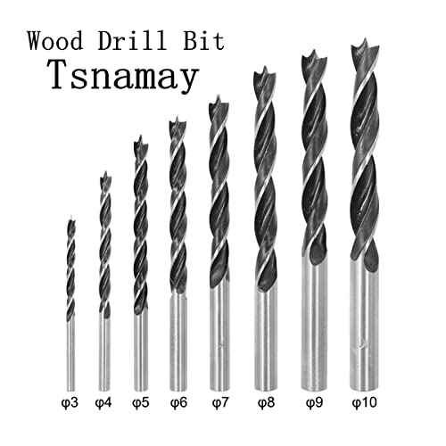 10mm Wood Drill Bit 3 Point Woodworking Drill 5pcs
