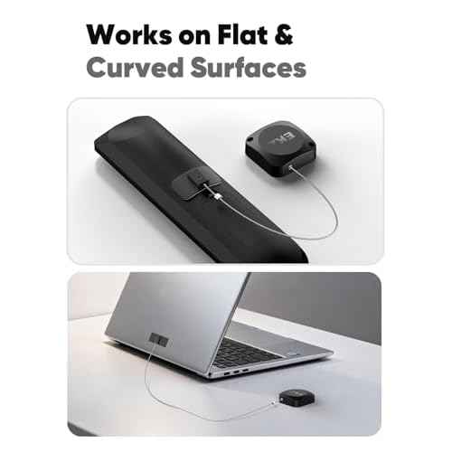 EKZ 8ft Retractable Remote Control Cable Tether Lock - Anti-Loss Security Lanyard with Adjustable Locking Leash Length Clasp for Game Controllers, Tablets, Home, Office, Showroom ? 4 Pack