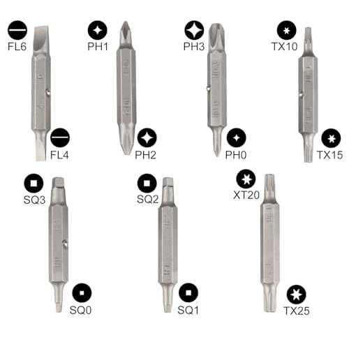 1/4 Hex Magnetic Screwdriver Bit Set for Drill | 14-IN-1 Replacement Bit Pack | 7 double-ended bits | Replacement of ratchet screwdriver drill bit |¨ù" Hex Shaft ¡¢Star, Flat