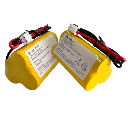 3.6V 900mAh Ni-CD Exit Sign Emergency Light Battery for Unitech LEDR-1 6200RP, Dantona CUSTOM-318 OSA230,Lowes 253799,Exitronix 10010037 (4 Pack x 3.6v 900mah Emergency/exit Light Battery)