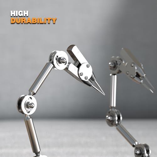 Welding Work Clip, Third Hand Soldering Tool PCB Holder for Electronics Soldering Jewelry Welding Fixture, Rotatable Angle Adjustable Helping Hands
