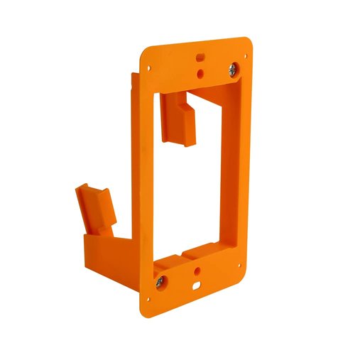 Construct Pro Slim Single Gang Open Back Low Voltage Bracket, 10 Pack