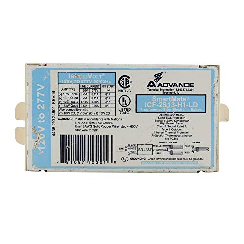 2-Pack 10W CFL Fluorescent Ballasts for Electronic Programmed Start 120/277V