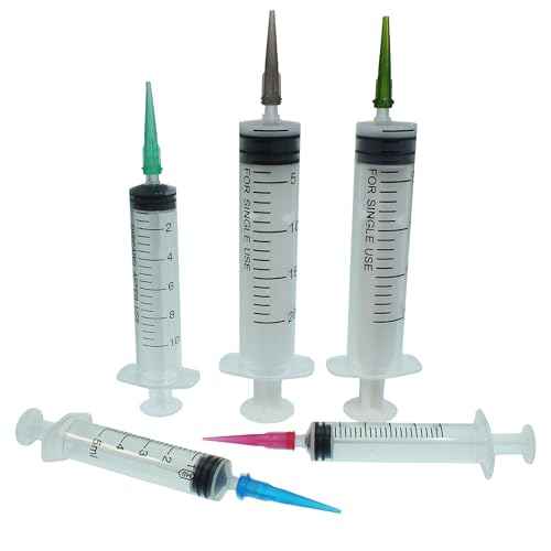 100pcs 14GA Plastic Tapered Pinhead Blunt Syringe Tips Adhesive Dispensing Plastic Glue Tips for Oil or Glue Applicator Lndustrial All Plastic Conical Needle Nozzle