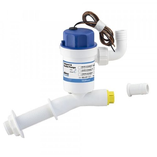 Livewell/Baitwell Pump Aerator 500 Gallon Per Hour And 400 Gallon Per Hour At 3 Feet Head 3/4 Inch NPT 12 Volt DC